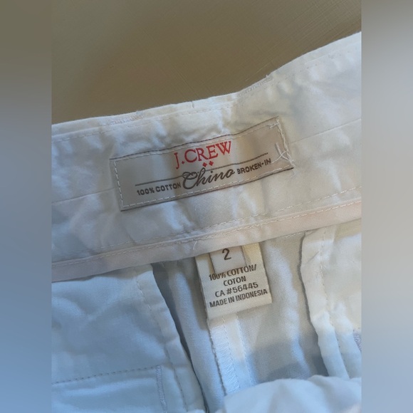 J.Crew size 2 white shorts - Picture 2 of 3